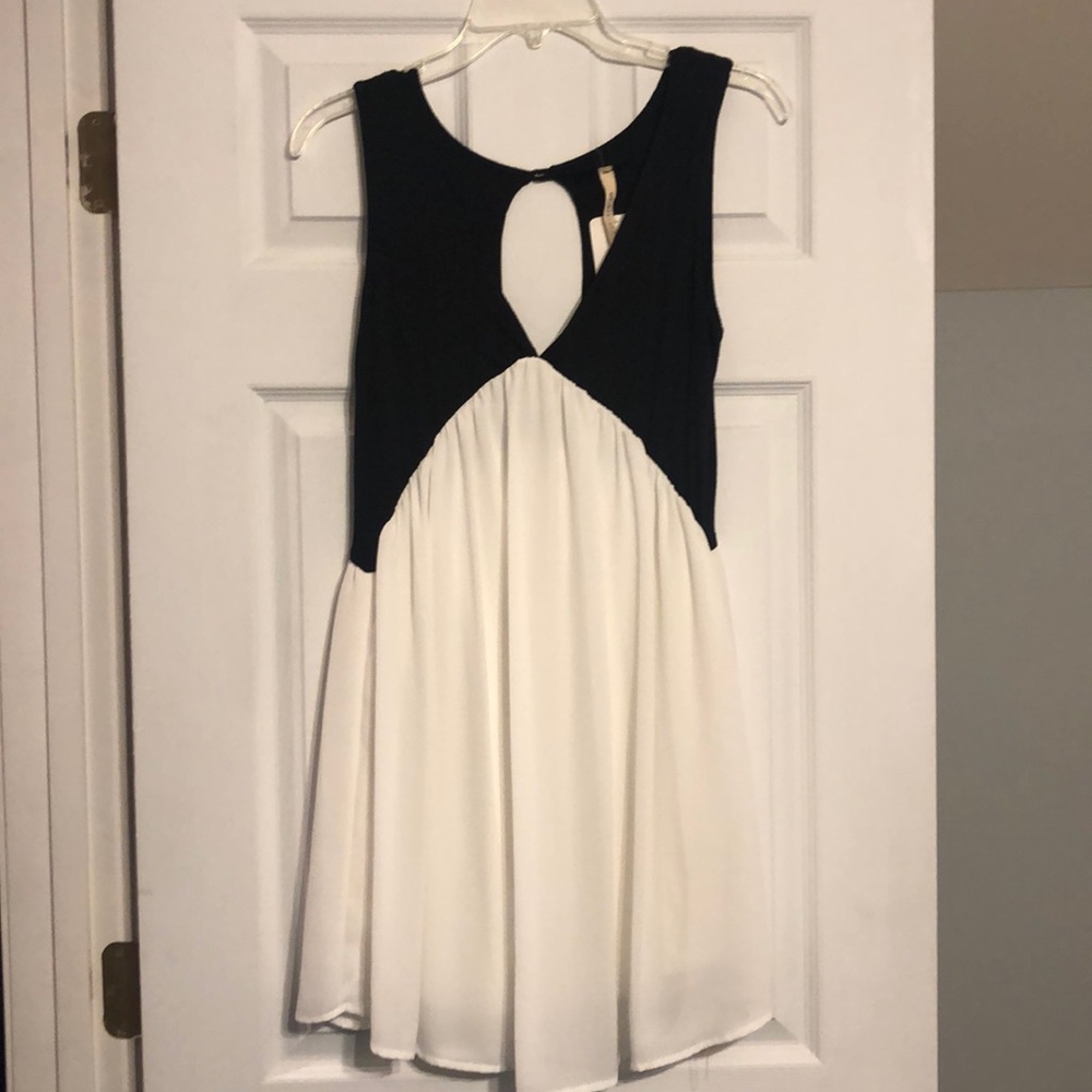Black and white dress